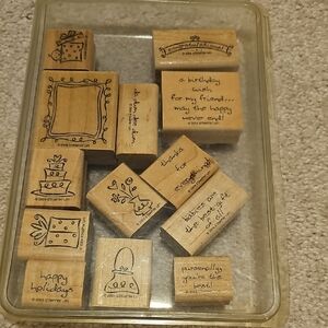 Stampin' Up! Celebration Rubber Stamp Collection